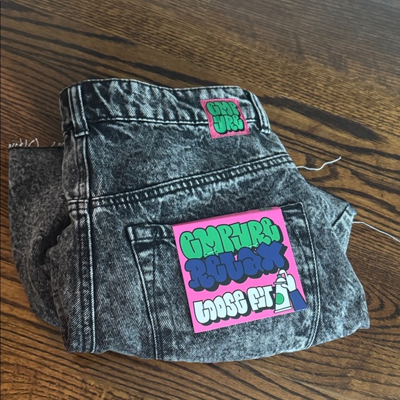 Zumiez Black and Gray Ankle Jeans - Picture 1 of 6